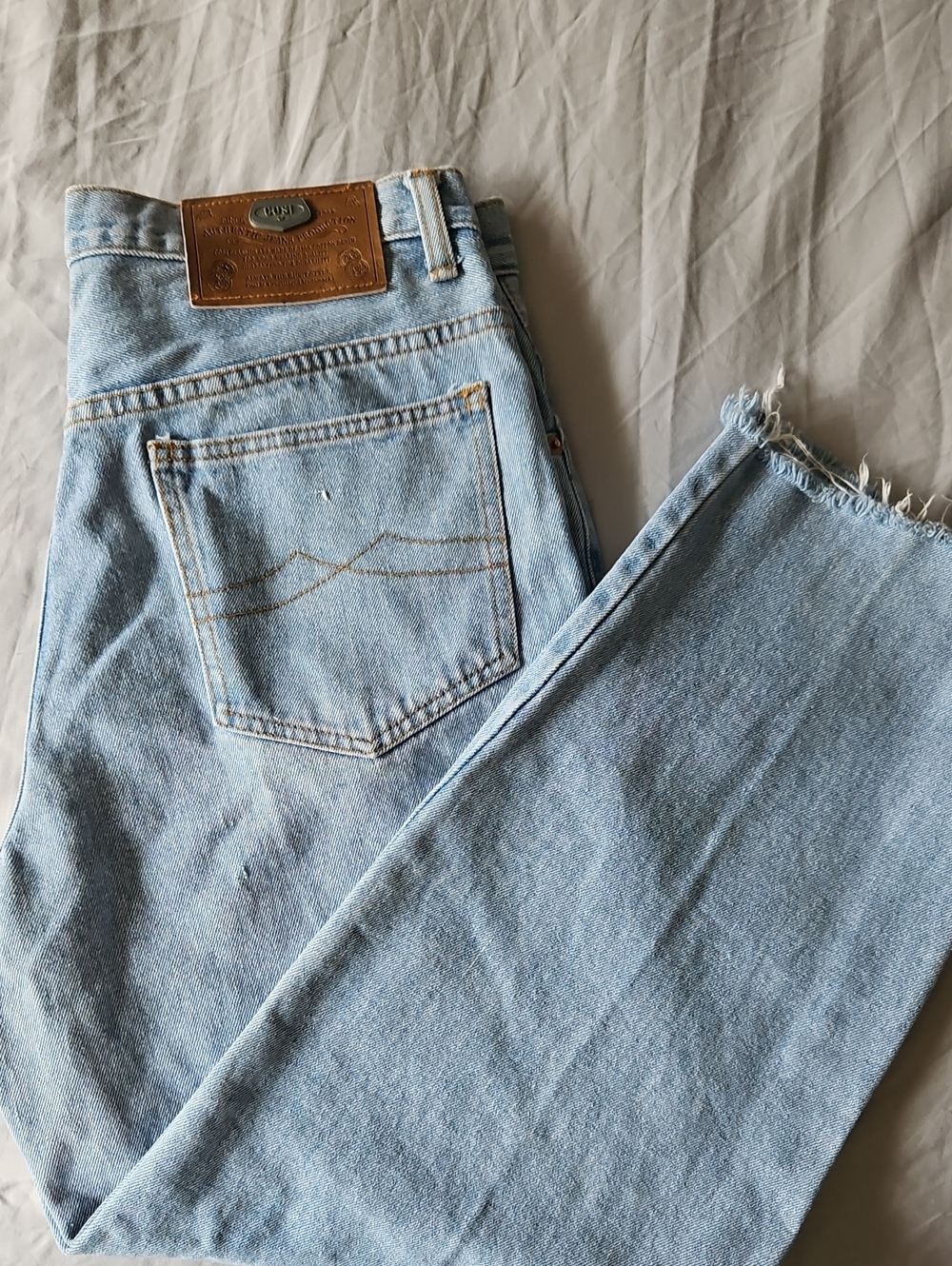 COSI Light Blue Denim Jeans with Brown Tag Label